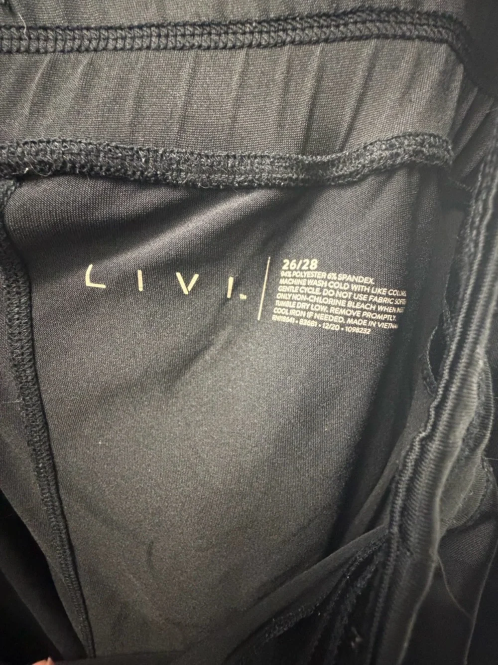 Livi Active Black Women's Athletic Shorts with Drawstring - Picture 5 of 5